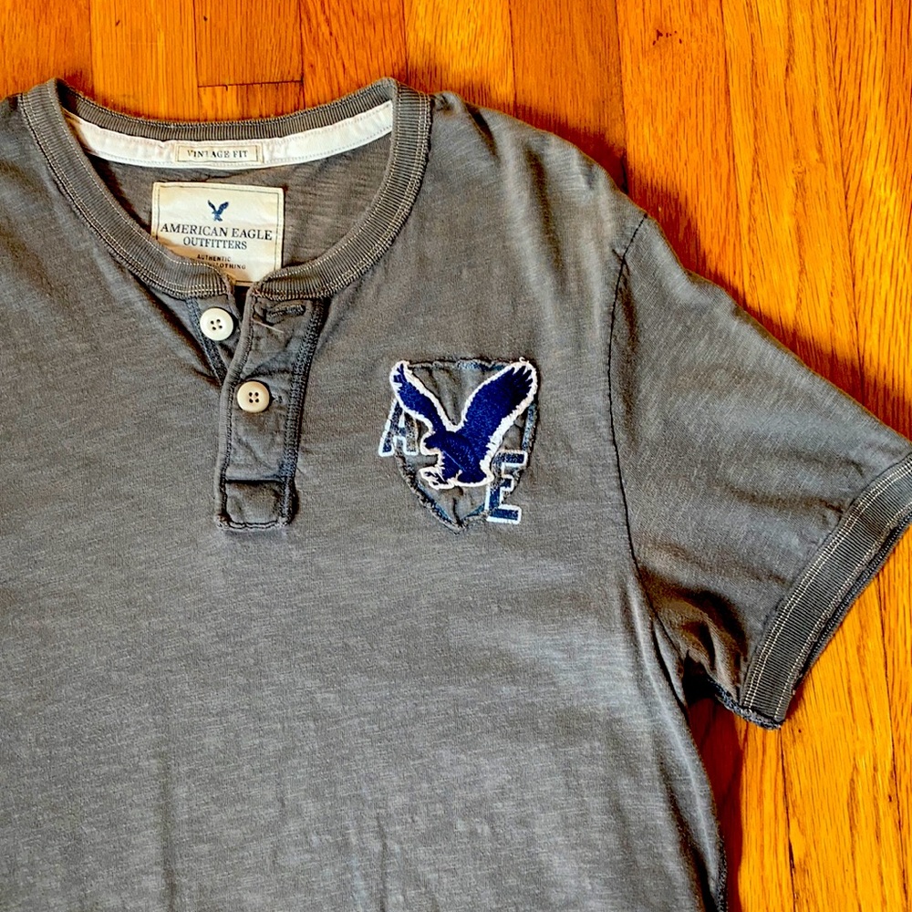 AEO two button t-shirt
